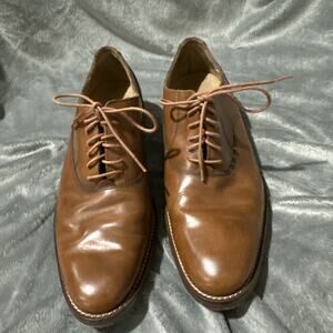 Cole Haan Men's Grand OS Lt Brown Lace Up Oxford Dress Shoes C12849 Sz 7 1/2